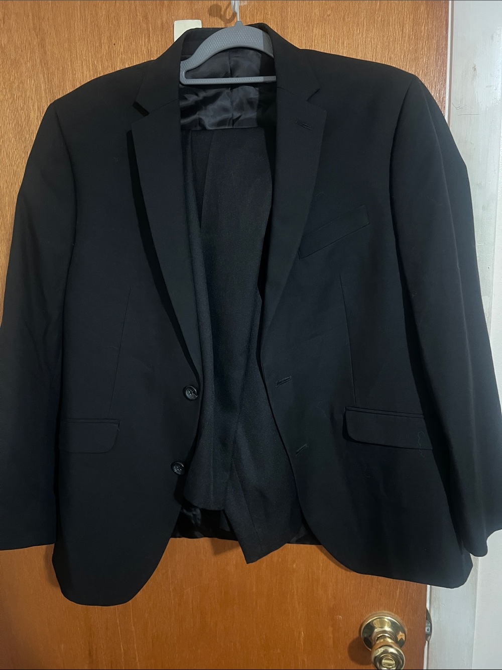 KENNETH COLE REACTION 2pc Mens Suit! Black! 40s 33x32 pant